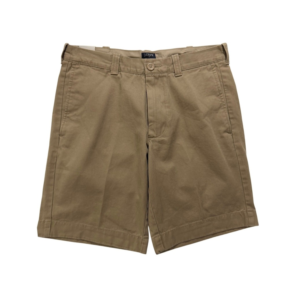 NWT J.Crew Gramercy Khaki Chino Shorts 9" Inseam Classic Fit Size 30W